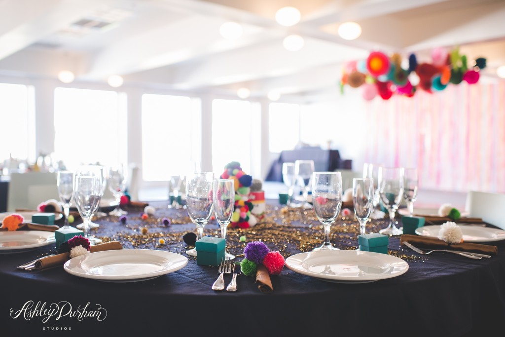 Saguaro Palm Springs, teal bridal heels, colorful wedding, table center inspiration, colorful wedding inspiration