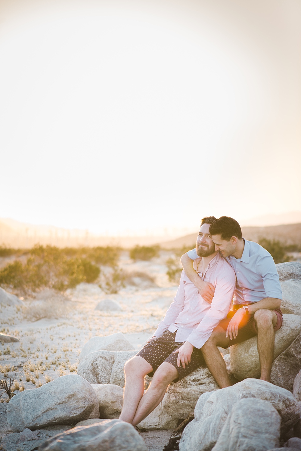 same sex engagement session, palm springs same sex couples session