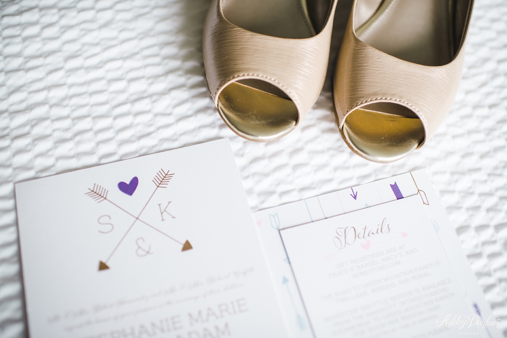 Green Mountain Ranch Wedding, how to photograph flat shoes for brides