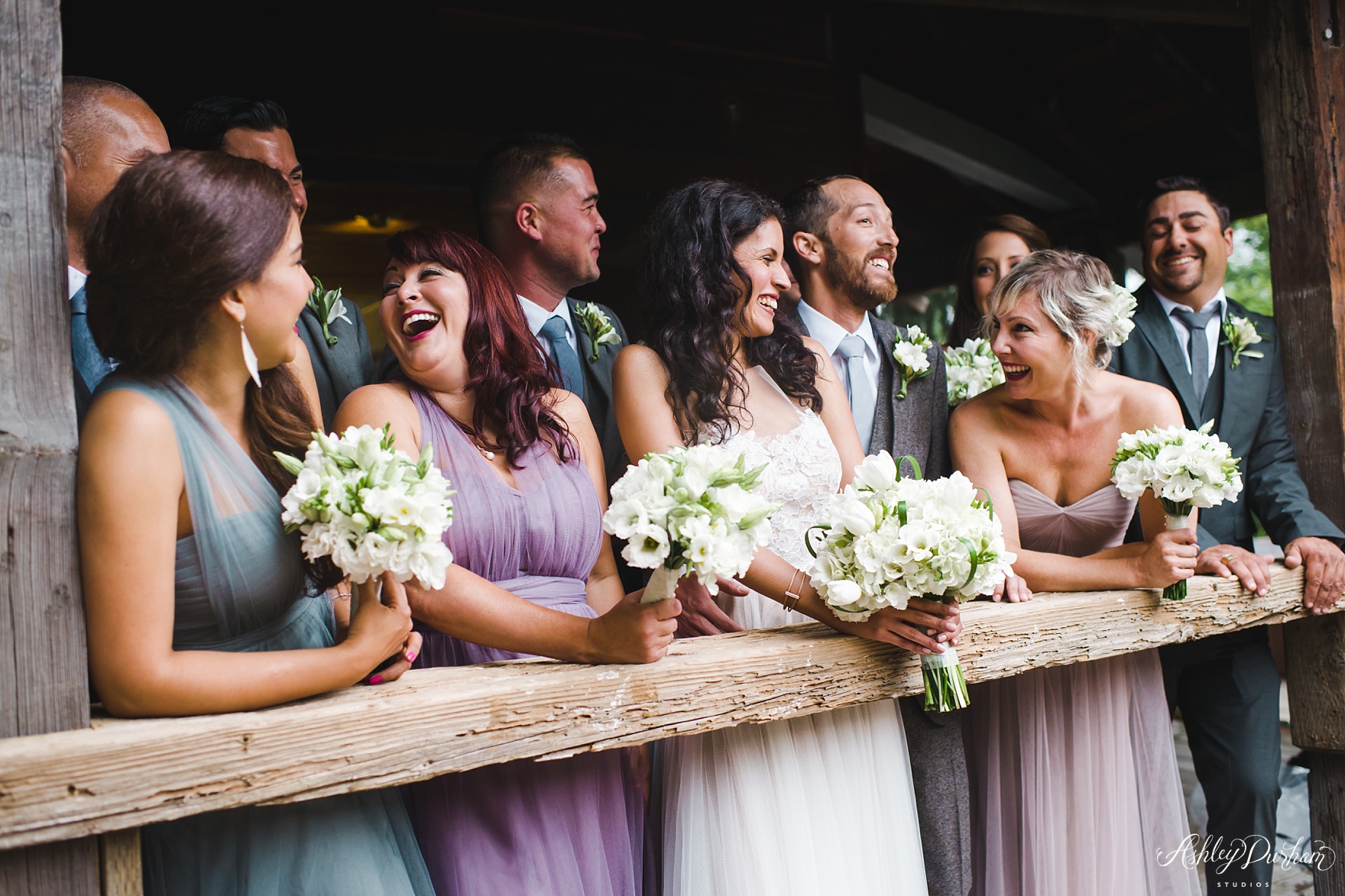 Green mountain ranch weddings, multicolored bridesmaid dresses, tulle wedding dress, tulle bridesmaid dresses