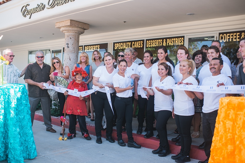 exquisite desserts, palm desert bakery, grand opening, ribbon cutting ceremony