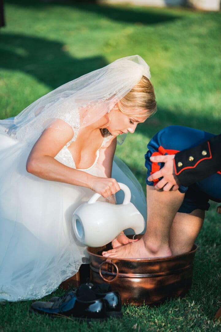 christian wedding tradition footwashing