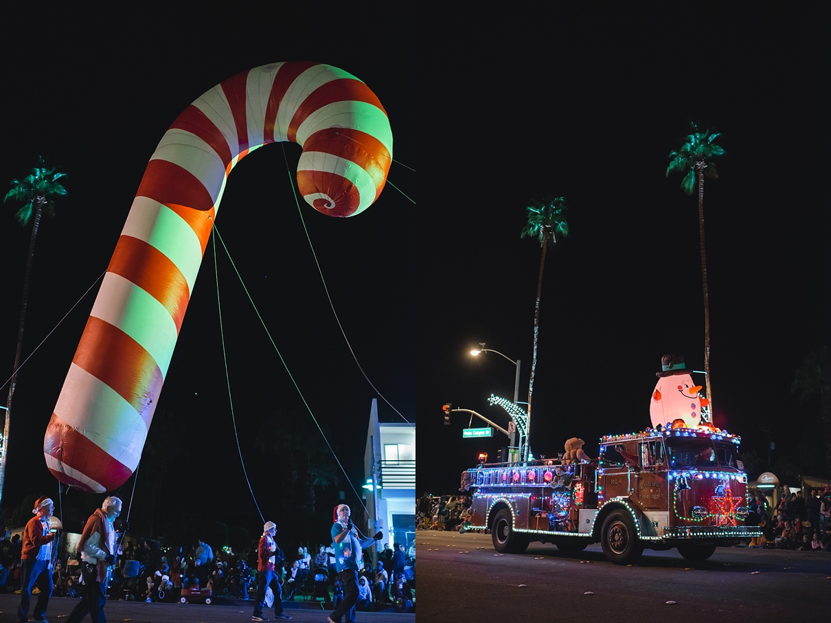 palm springs festival of lights parade, palm springs christmas parade