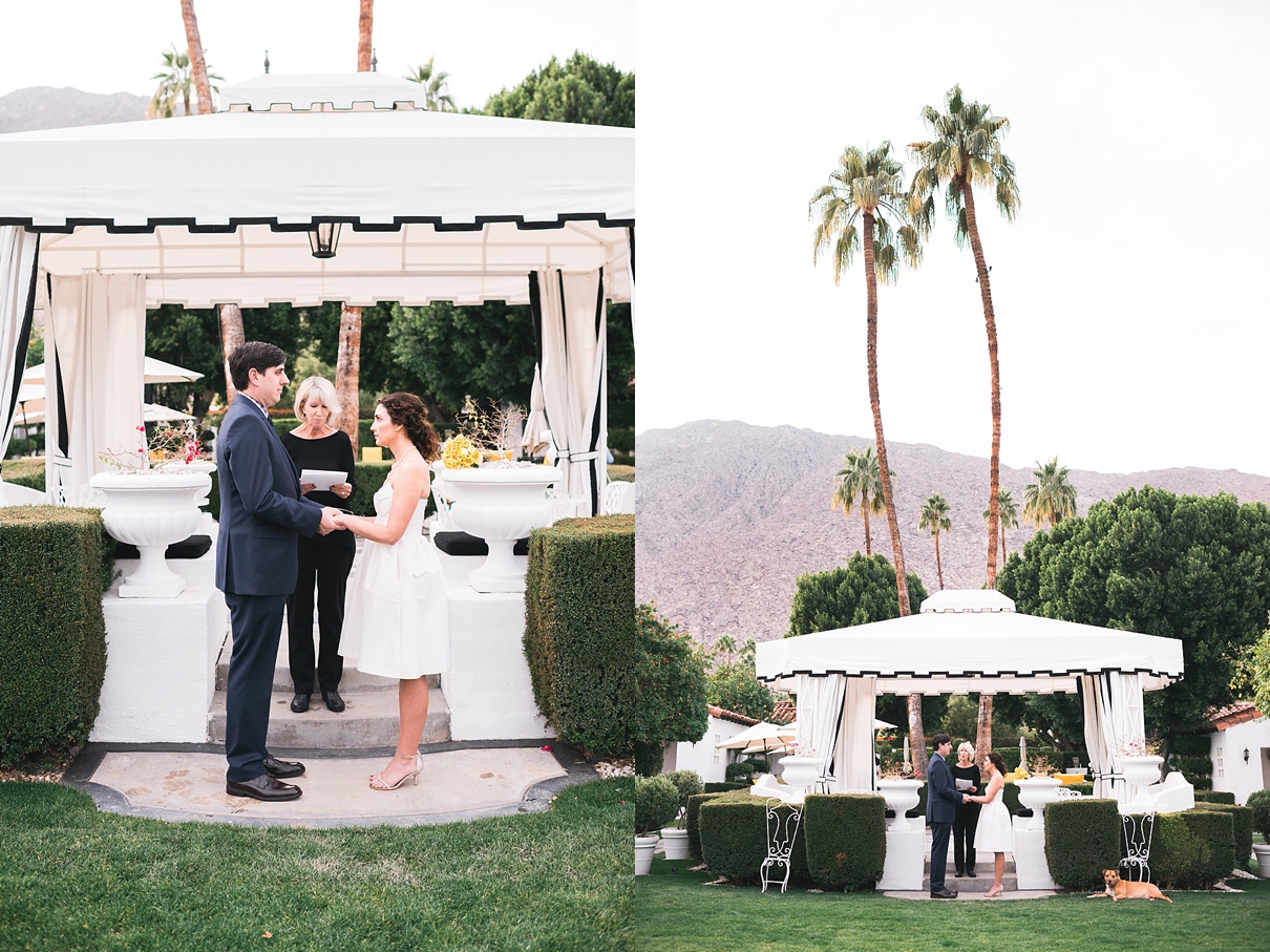palm springs elopement wedding avalon hotel
