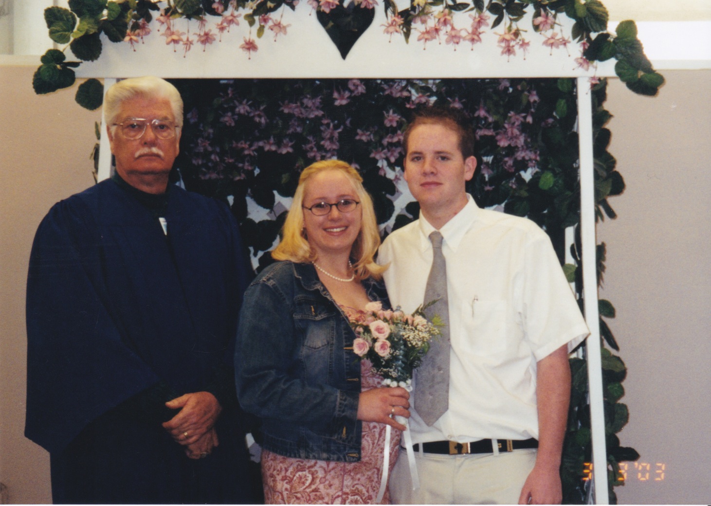 Randy and Ashley, 2003 wedding, Indio courthouse wedding