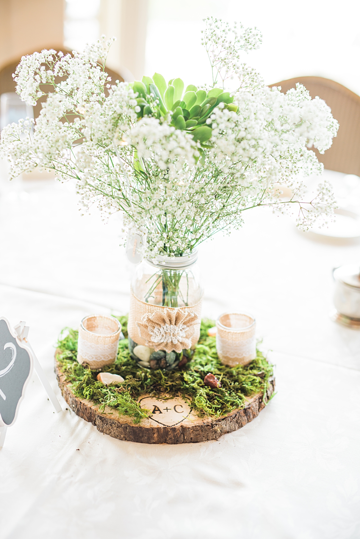 babys breath centerpiece