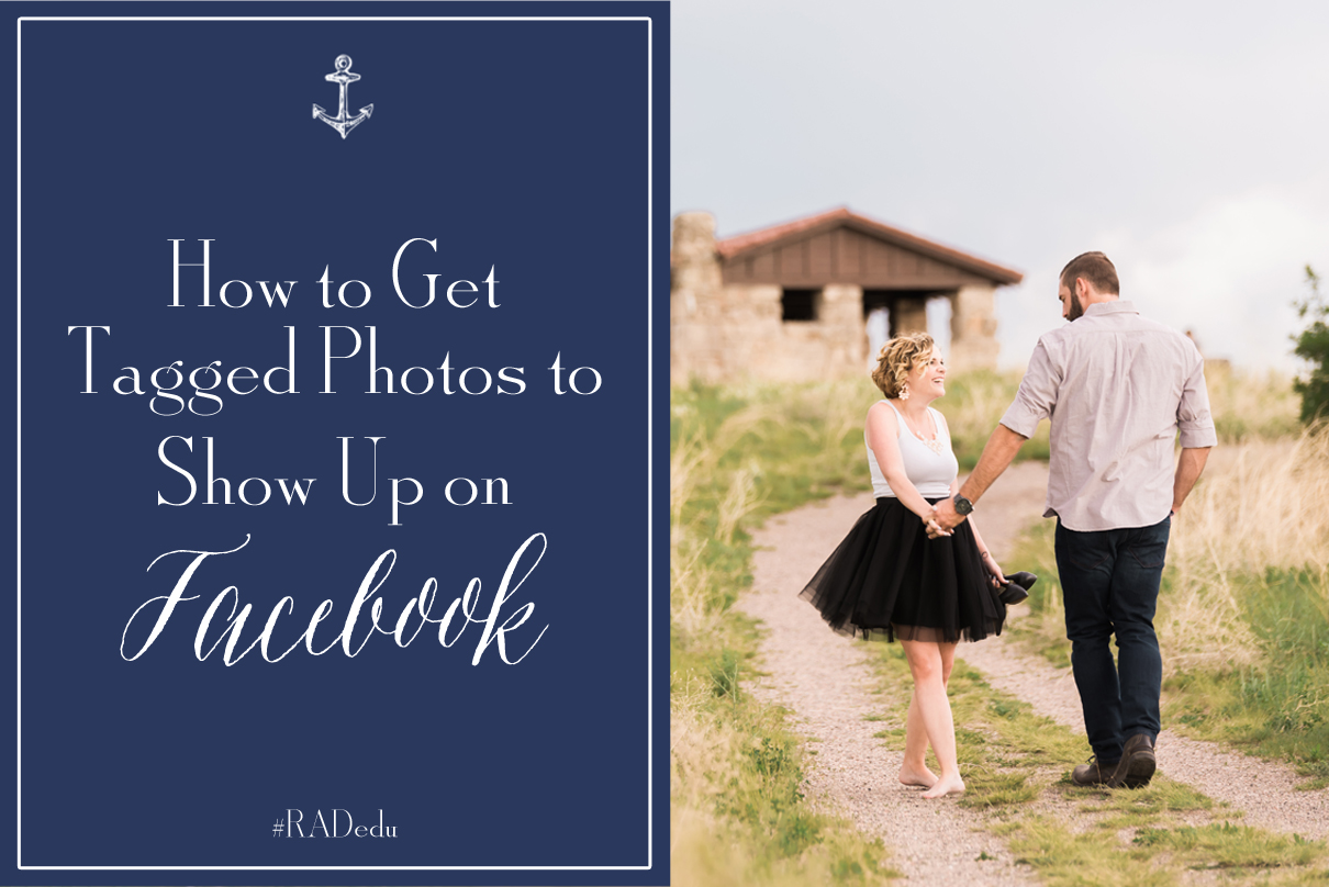 how to get tagged photos to show up on Facebook