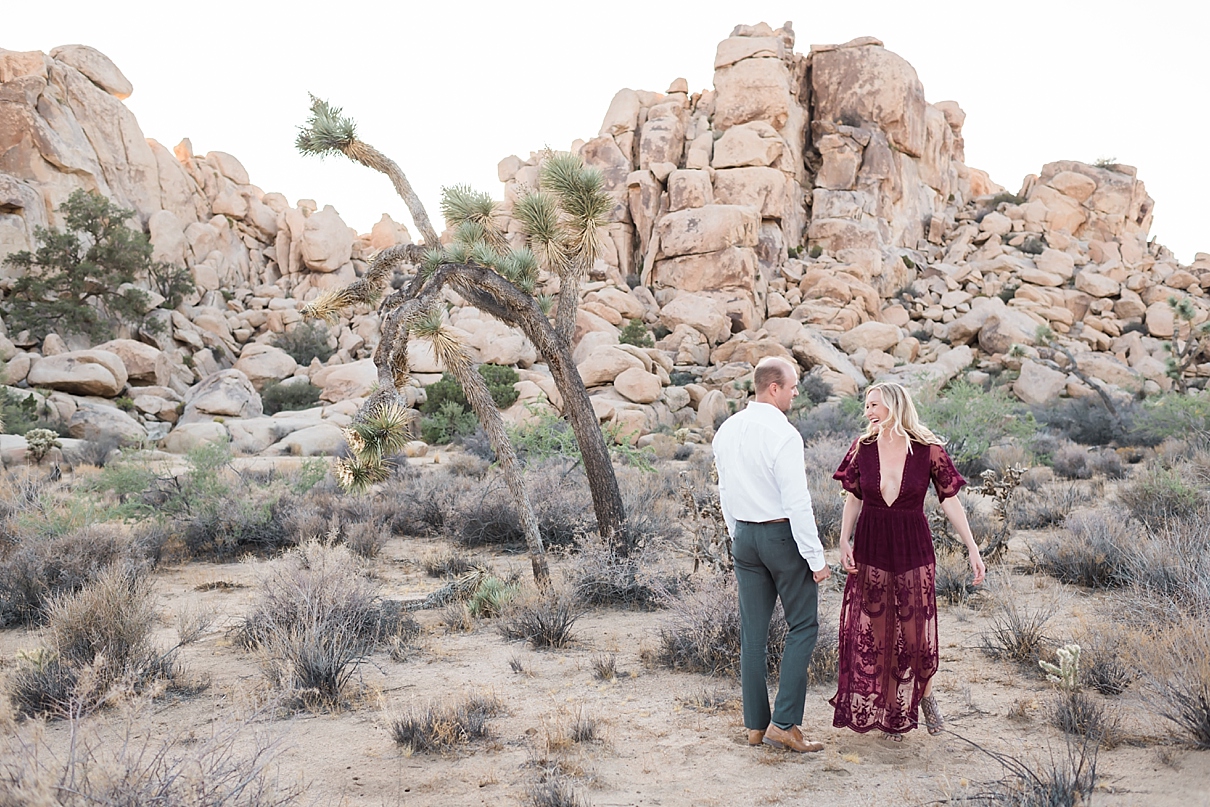 fun desert engagement session, joshua tree engagement session, california desert engagement session, randy and ashley studios