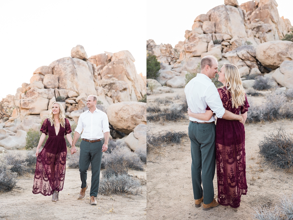 fun desert engagement session, joshua tree engagement session, california desert engagement session, randy and ashley studios