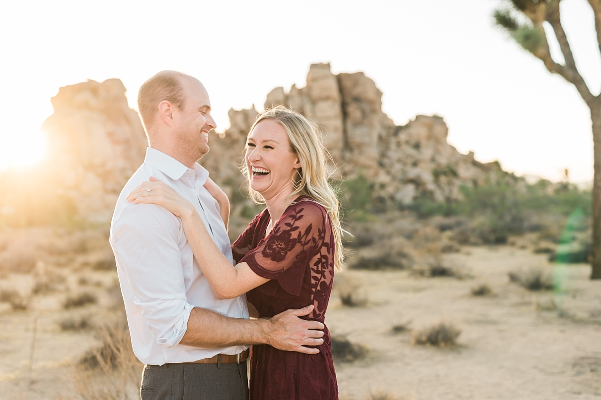 fun desert engagement session, joshua tree engagement session, california desert engagement session, randy and ashley studios