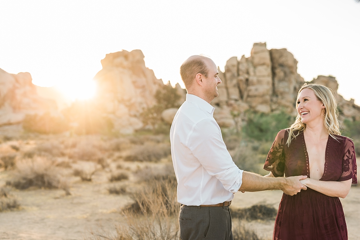 fun desert engagement session, joshua tree engagement session, california desert engagement session, randy and ashley studios
