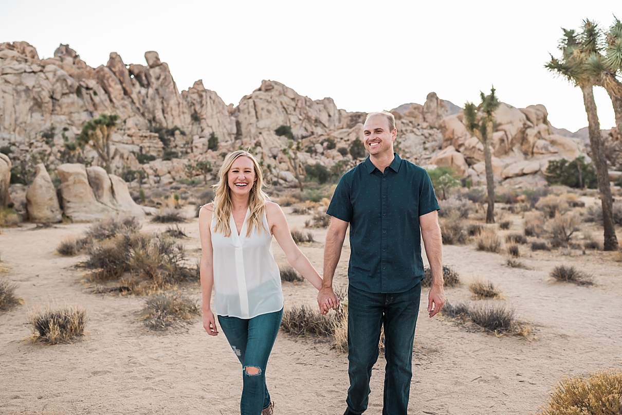 fun desert engagement session, joshua tree engagement session, california desert engagement session, randy and ashley studios
