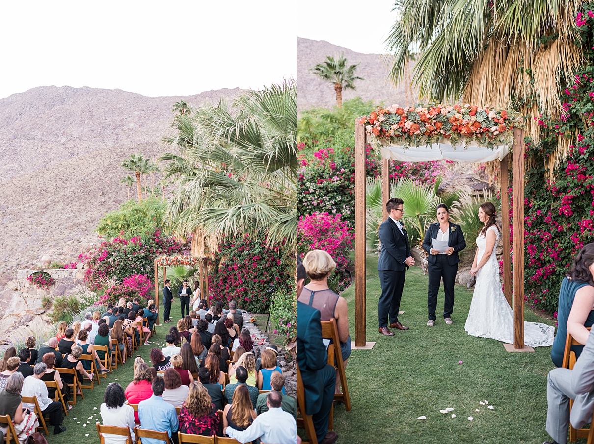 fabulous palm springs wedding, lesbian wedding, gay wedding, palm springs gay wedding, odonnell house wedding, modern wedding, palm springs mid century modern wedding