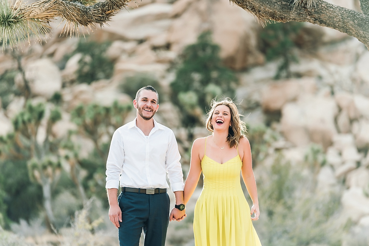 Southern California desert engagement session, Joshua Tree engagement session, Joshua Tree photo session, Joshua Tree couples session, desert couples session, destination engagement session, what to wear for engagement session