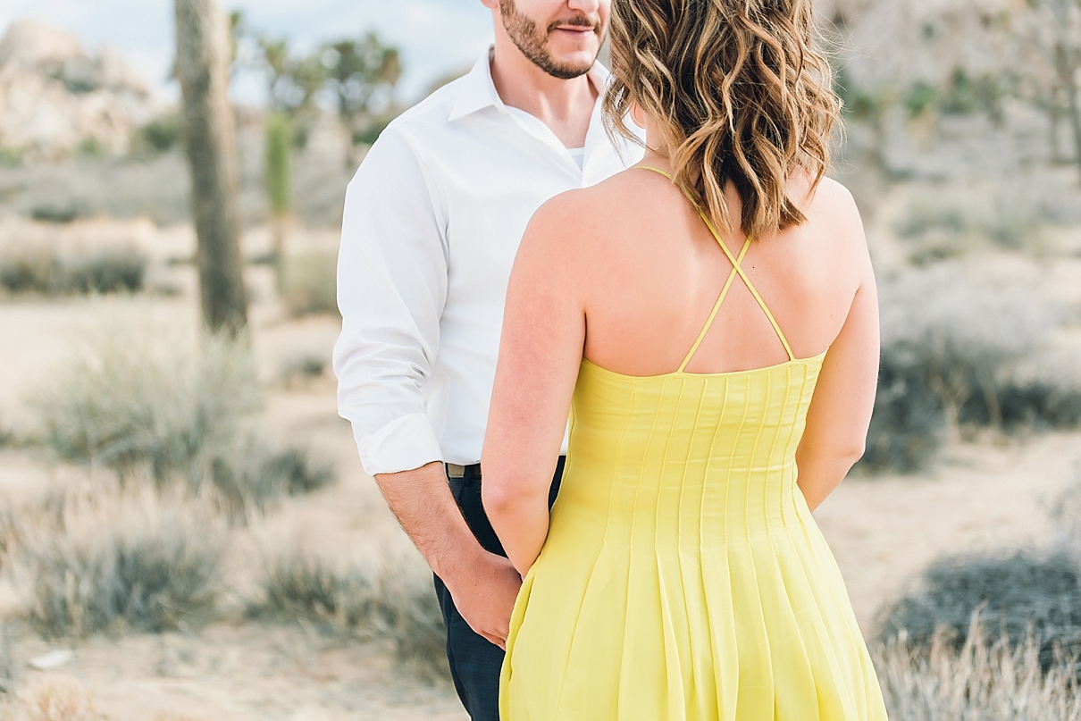 Southern California desert engagement session, Joshua Tree engagement session, Joshua Tree photo session, Joshua Tree couples session, desert couples session, destination engagement session, what to wear for engagement session
