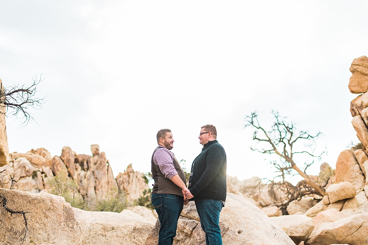 gay engagement session, two groom engagement session, joshua tree engagement session, desert engagement session, joshua tree engagement photographer
