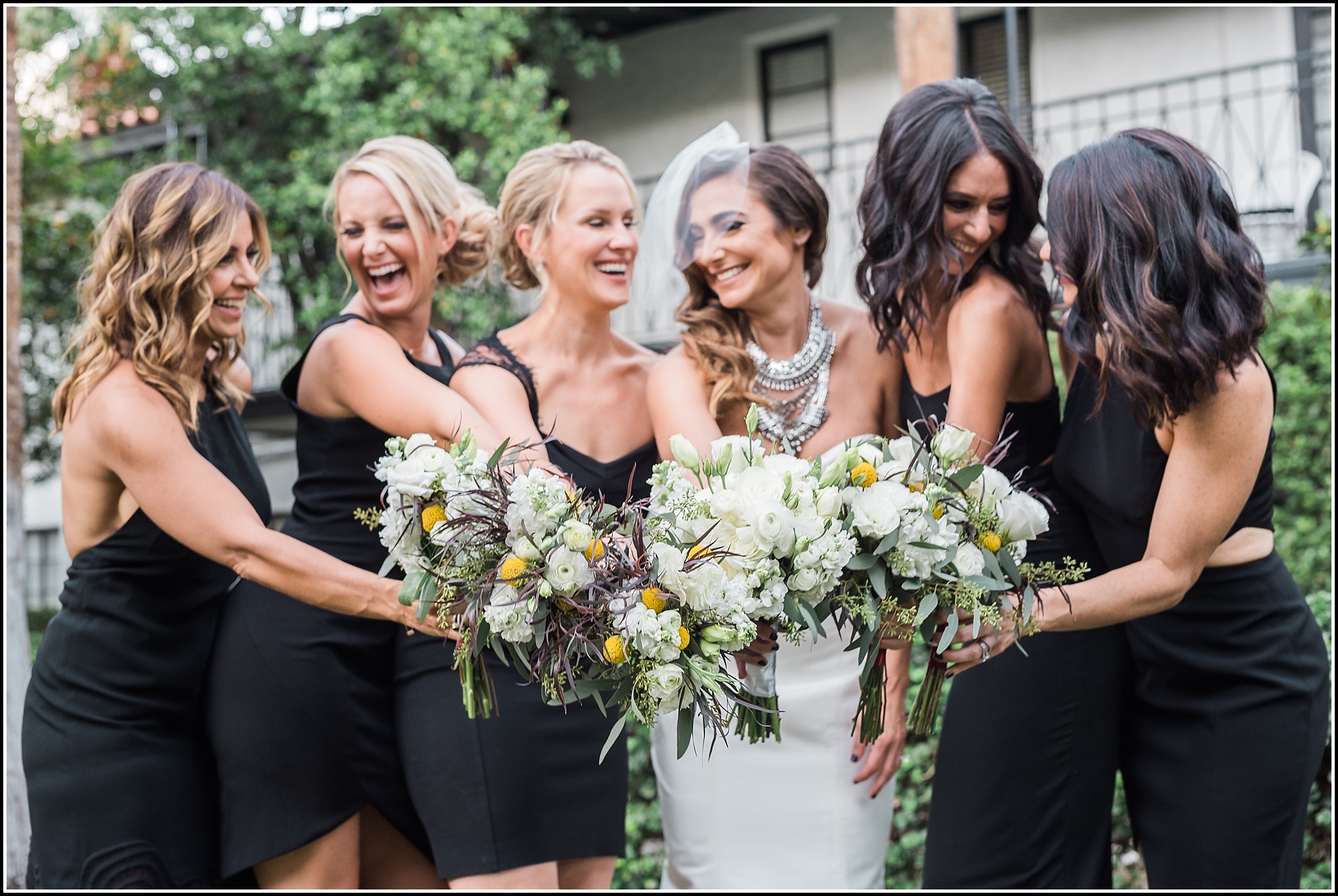  favorite wedding images 2016, wedding photos from 2016, our favorite wedding photos, avalon hotel wedding, avalon palm springs hotel wedding, black and white bridal party