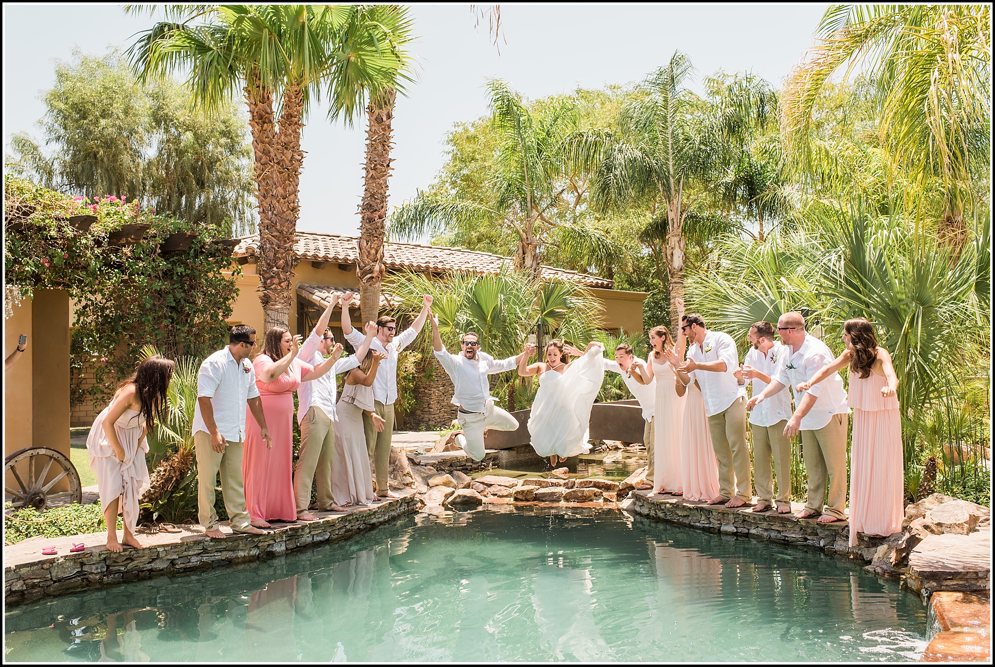  favorite wedding images 2016, wedding photos from 2016, our favorite wedding photos, pool party wedding, laguna seca estate wedding, indio wedding