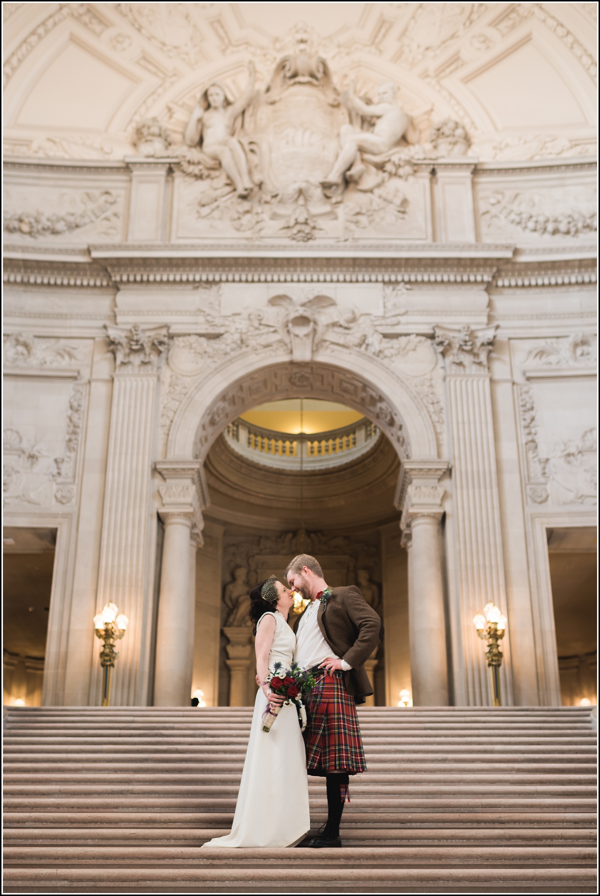  favorite wedding images 2016, wedding photos from 2016, our favorite wedding photos, san francisco wedding photographer, san francisco city hall wedding photo, scottish american wedding photo