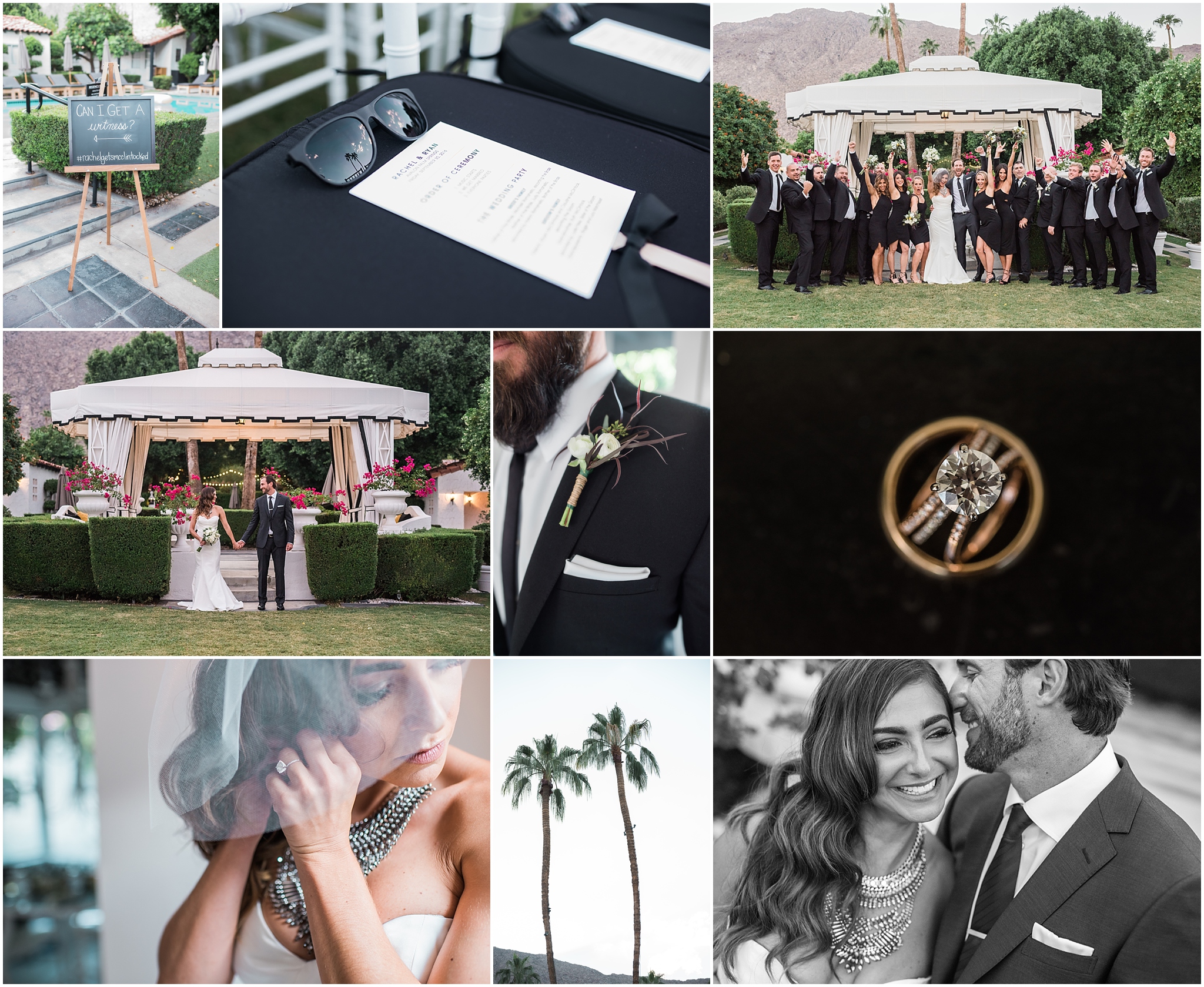 Avalon Palm Springs wedding featured on Carats and Cake