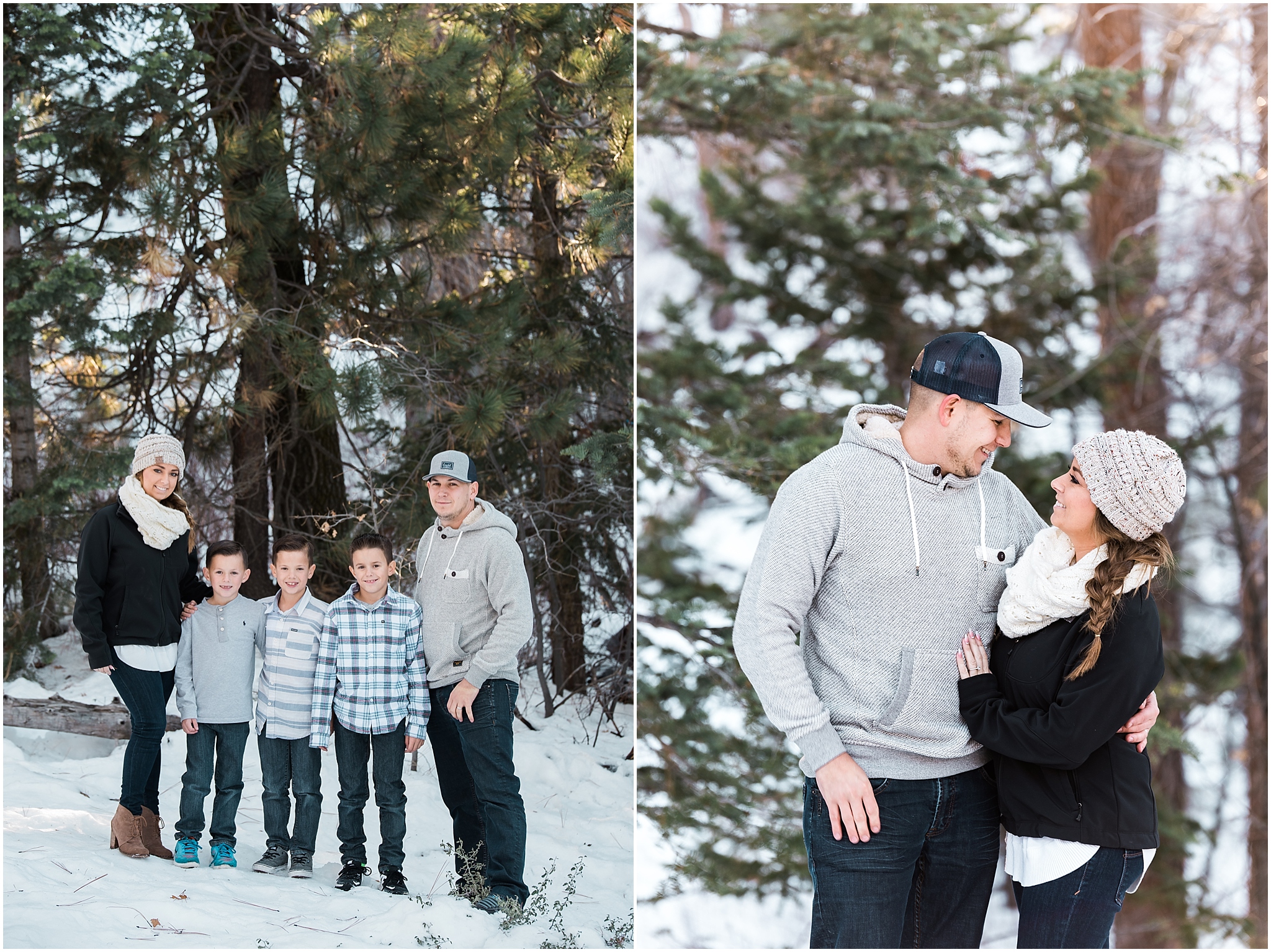 family in big bear california