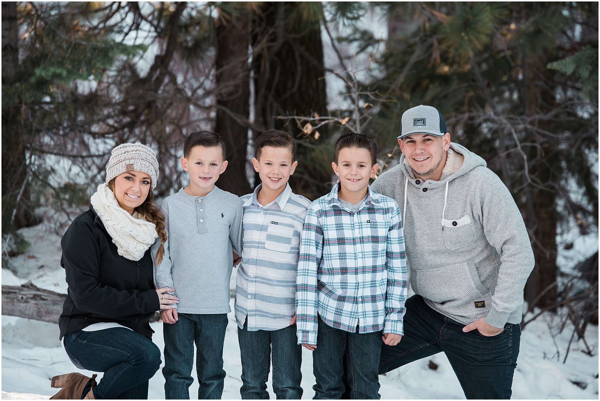 family photo in big bear