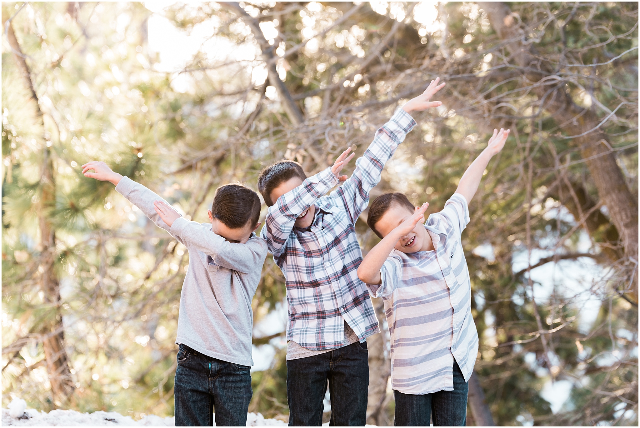 kids dabbing