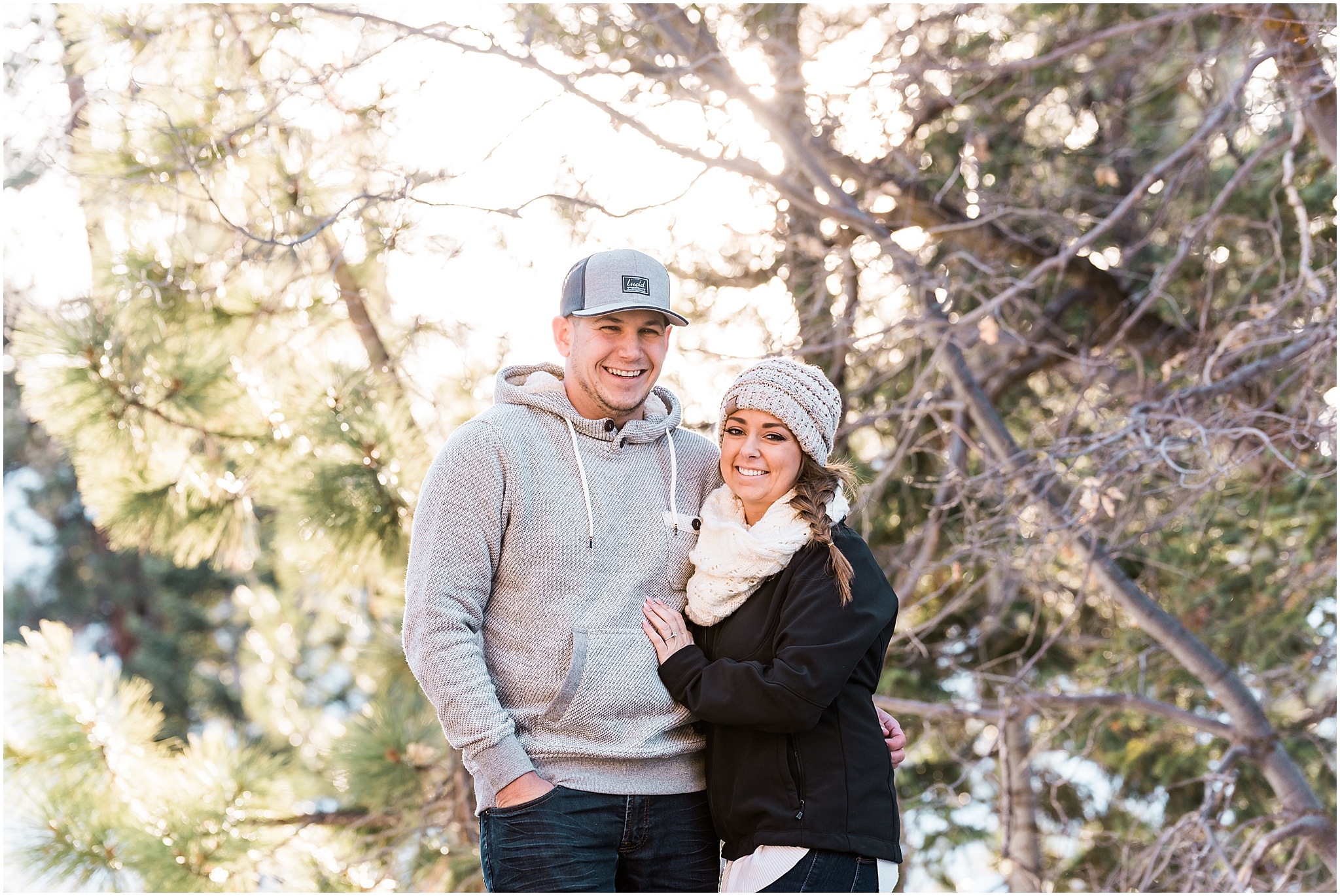 beautiful winter light in big bear