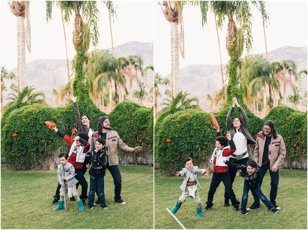 star wars themed family session