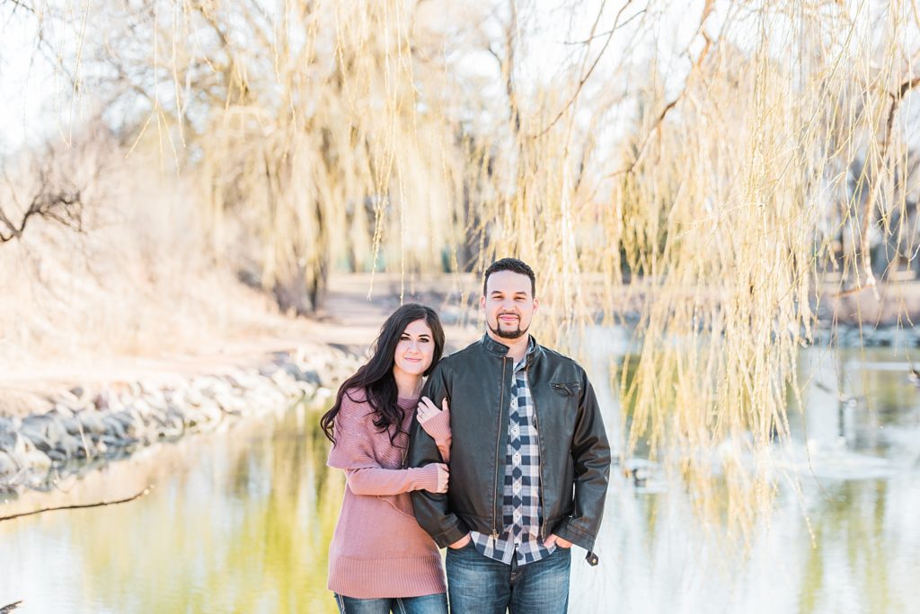 women hugging on to fiancé