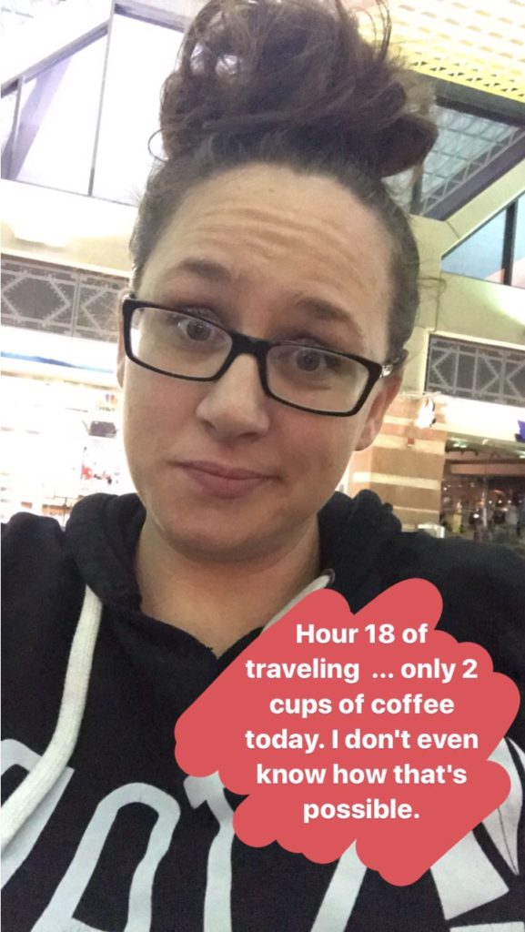 hour 18 and no coffee