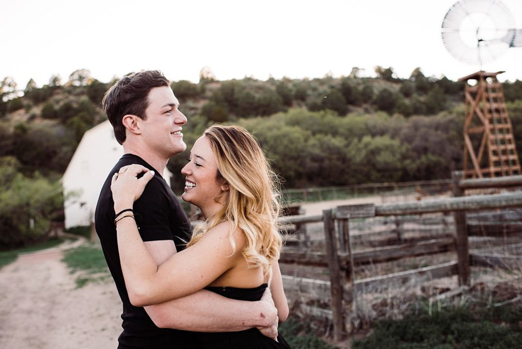 Rock Ledge Ranch Farmhouse engagement session in Colorado Springs