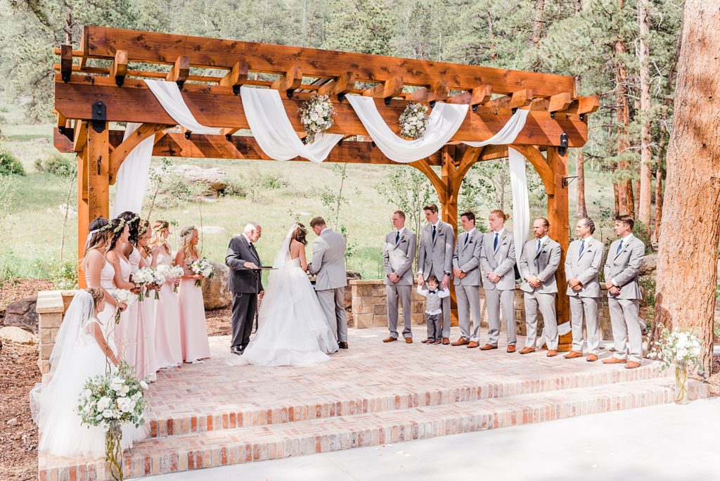 unity cross during wedding ceremony