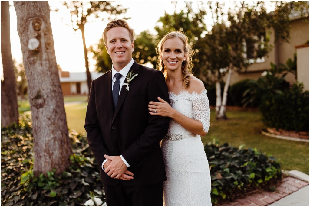 neighborhood wedding portraits in long beach