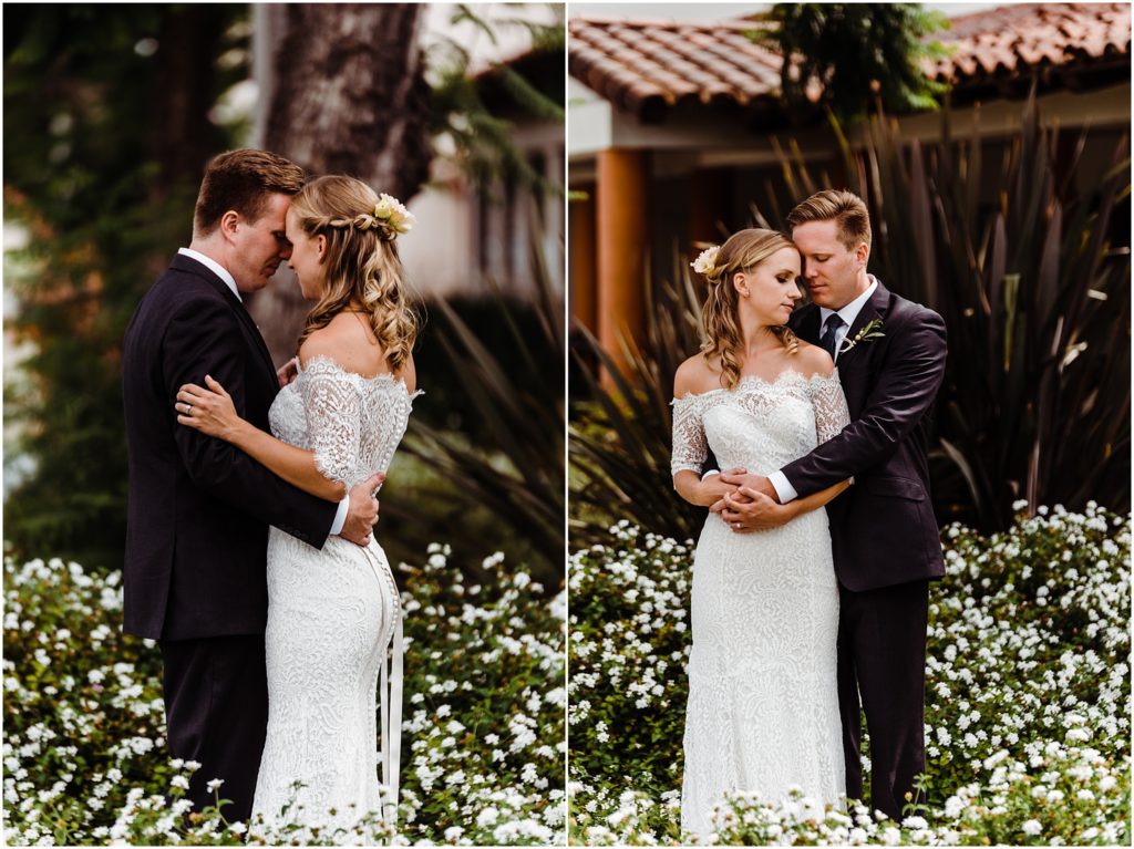 wedding photos at long beach community college
