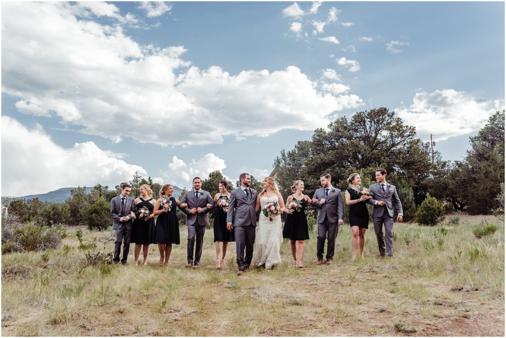 south fork colorado wedding party photos
