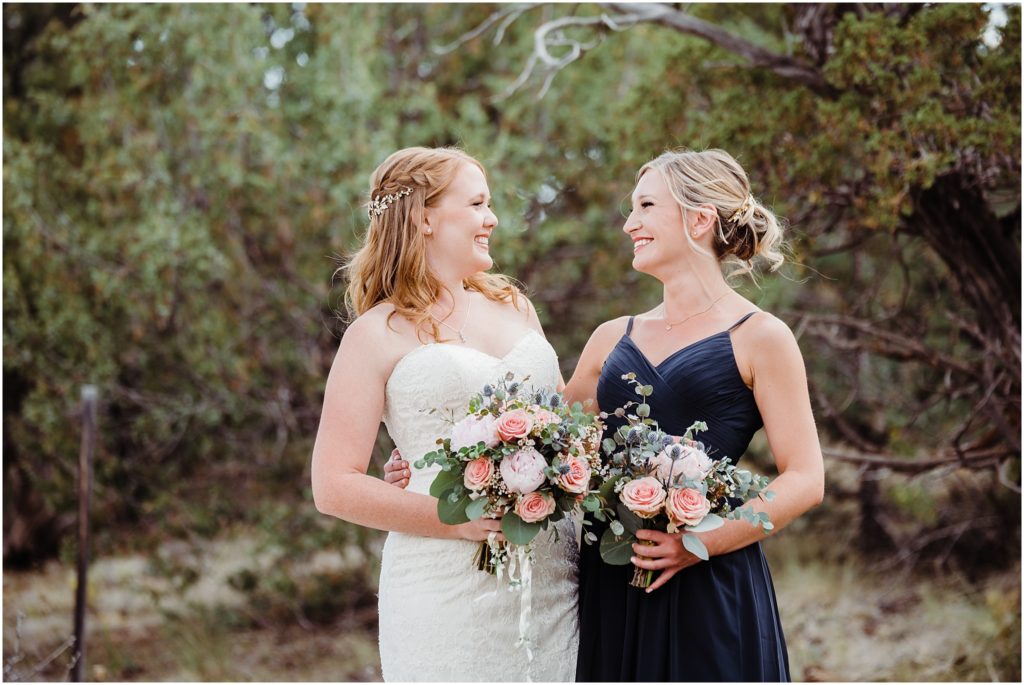 mountain bride with bridal party