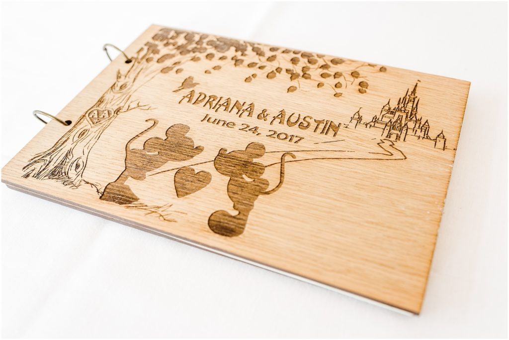 disney wedding guest sign book