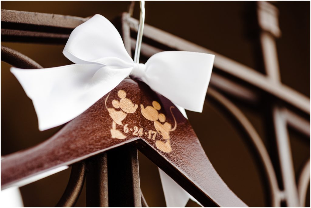 mickey and minnie mouse wood hangar