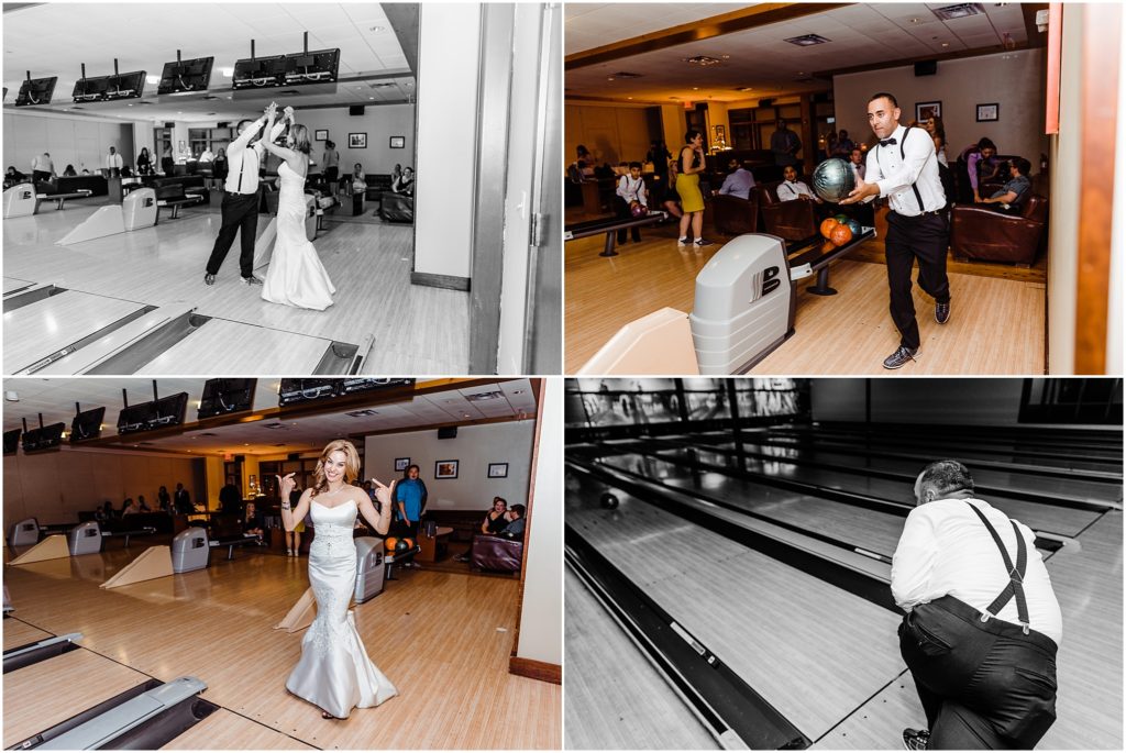 pinstripes bowling alley wedding libertyville