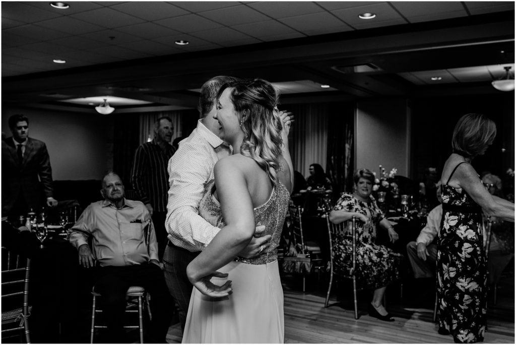 colorado springs mining exchange wedding reception photos