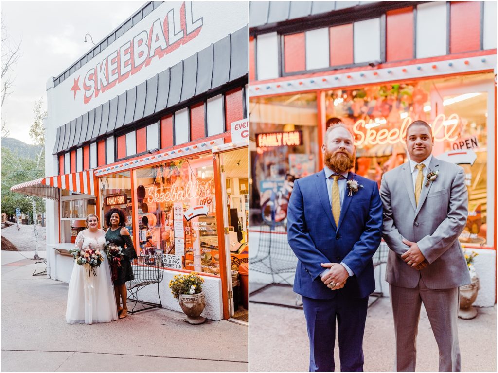 wedding at penny arcade manitou springs