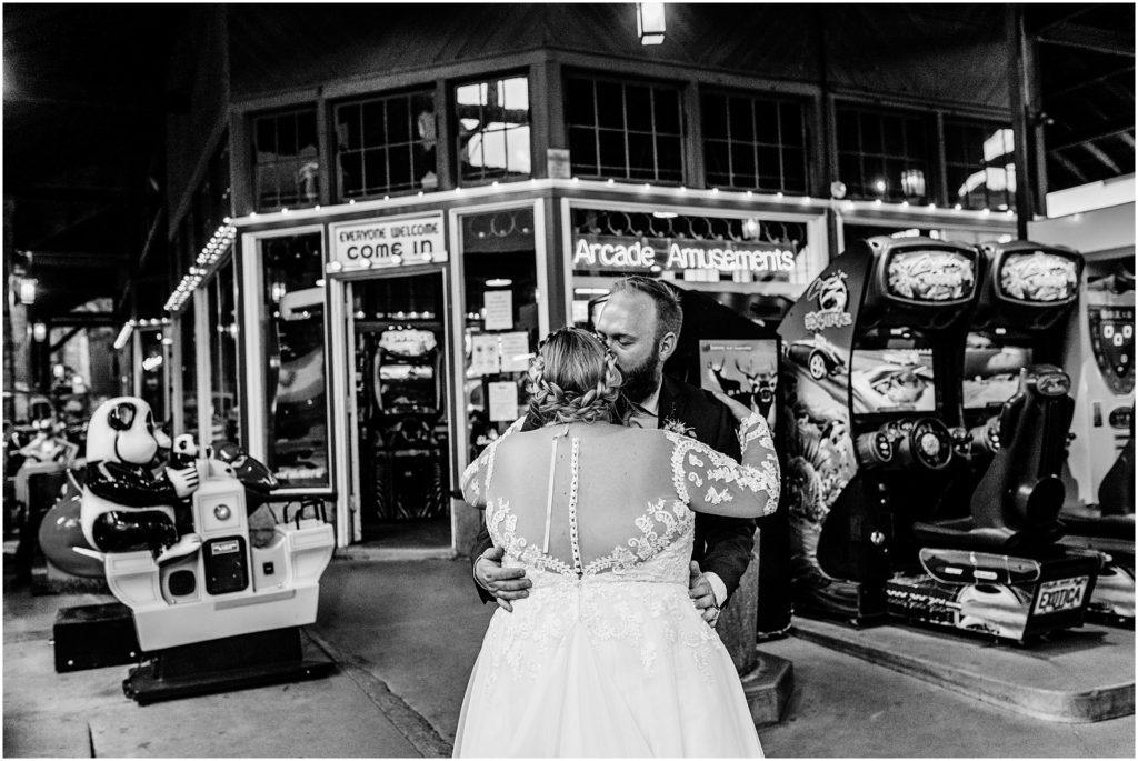 wedding at penny arcade manitou springs