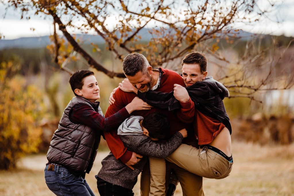 Columbine Open Space family photo session in Castle Rock Colorado