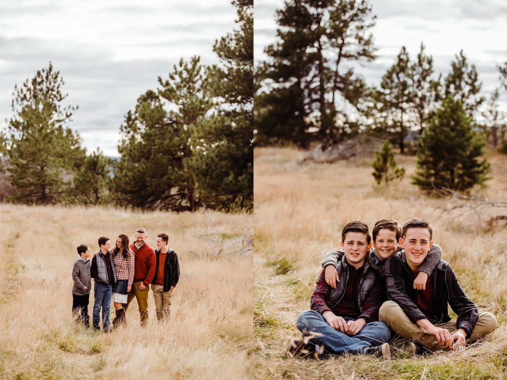 Columbine Open Space family photo session in Castle Rock Colorado