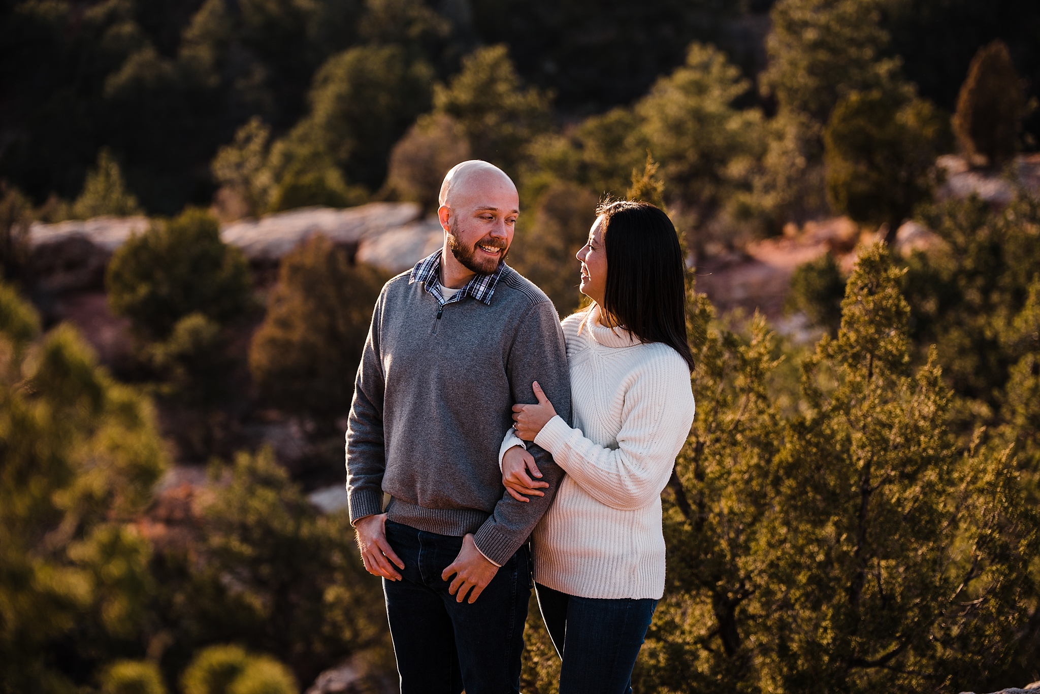 Romantic Sunset Engagement Session