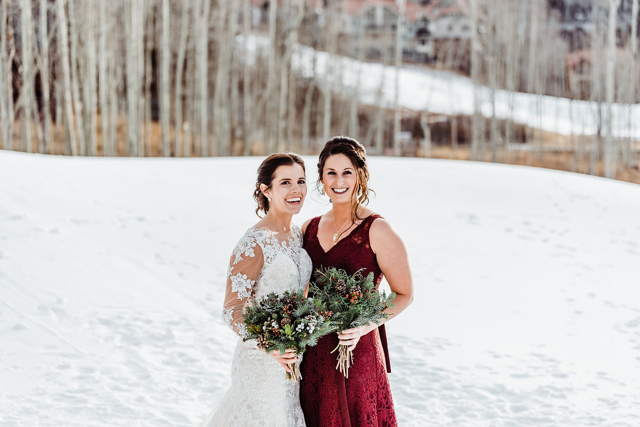 bridesmaids portraits in telluride