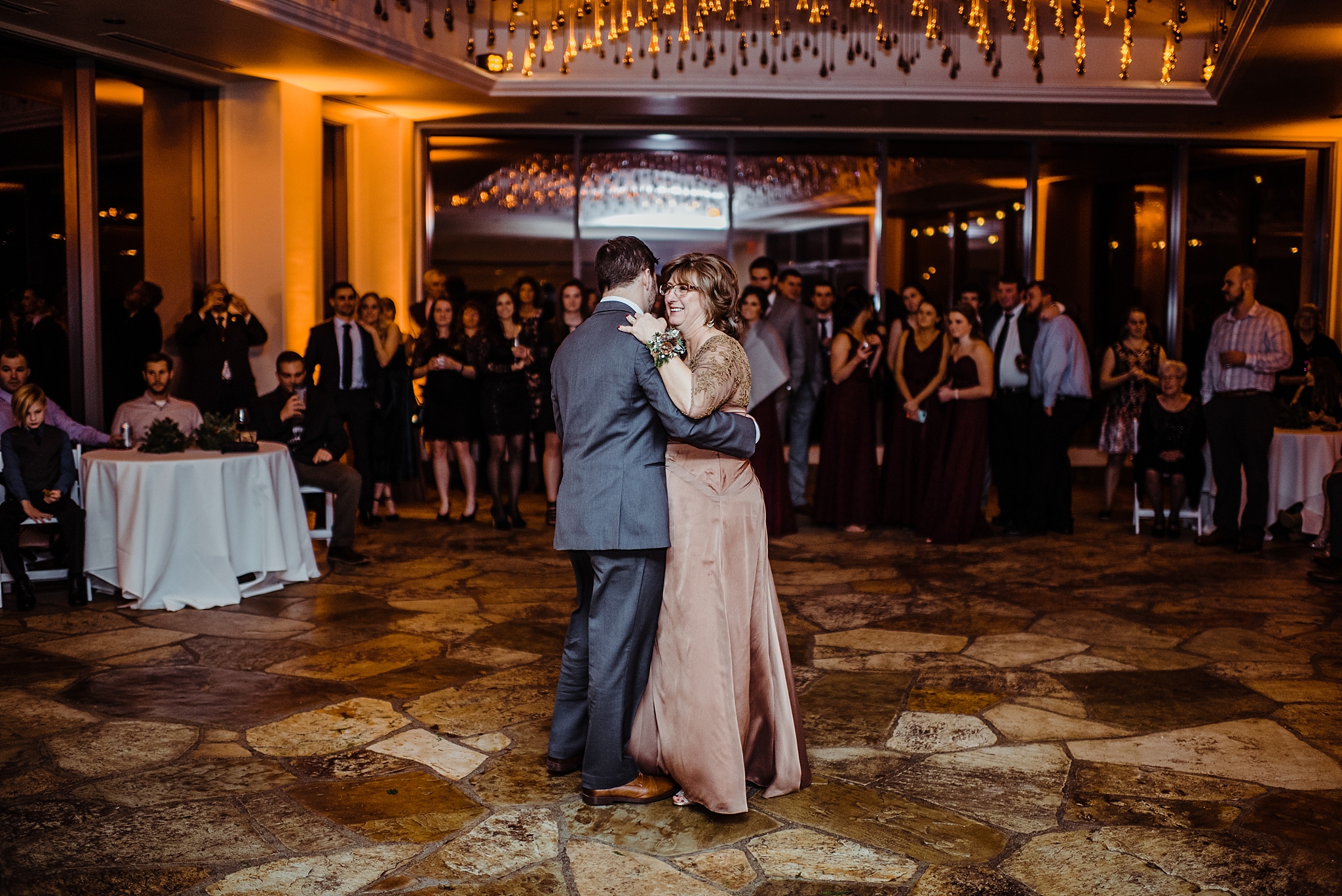 mother son dance at peaks resort wedding in telluride colorado