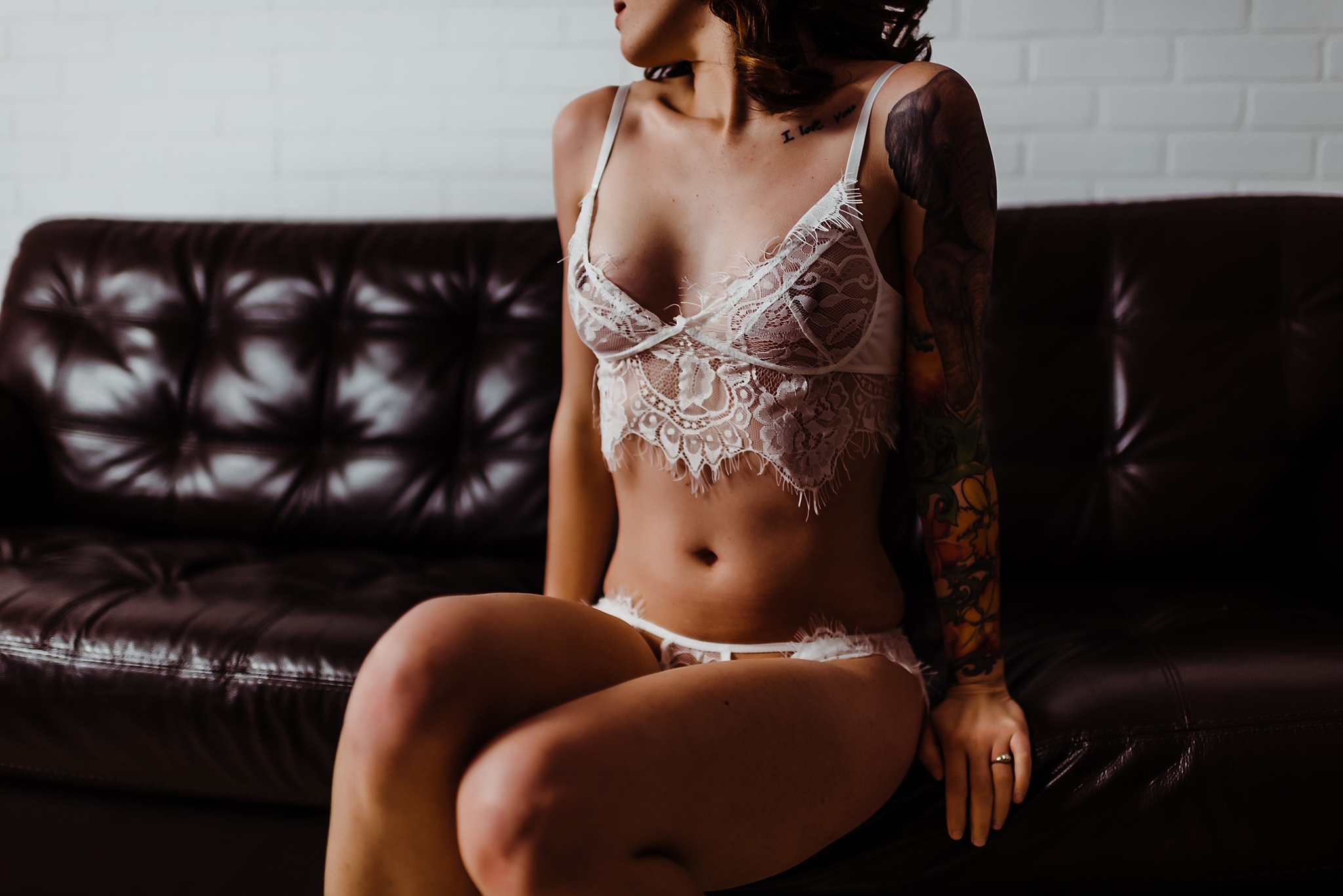 lace and leather boudoir