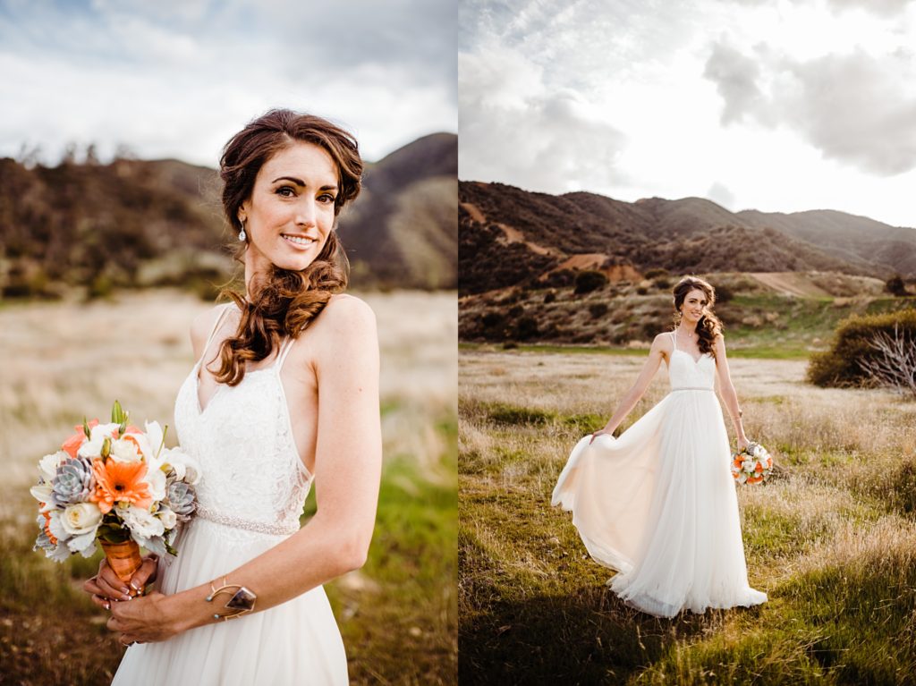 skyline drive trail wedding photos in corona